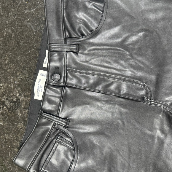 Vegan Leather High Rise Skinny Pants - Picture 7 of 7